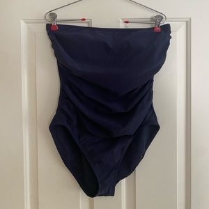 Talbots One Piece Navy Swimsuit